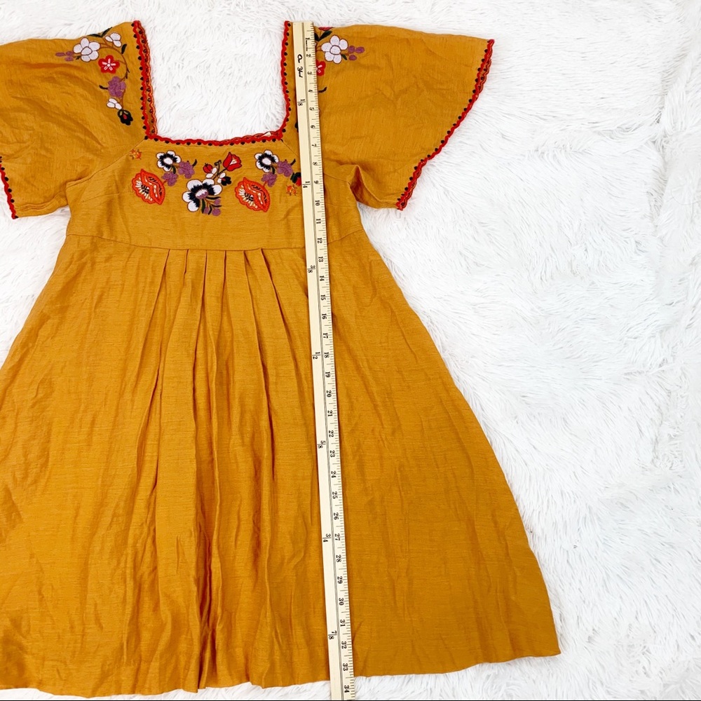 Madewell floral Embroidered Square-Neck Mini Dress - Picture 4 of 8